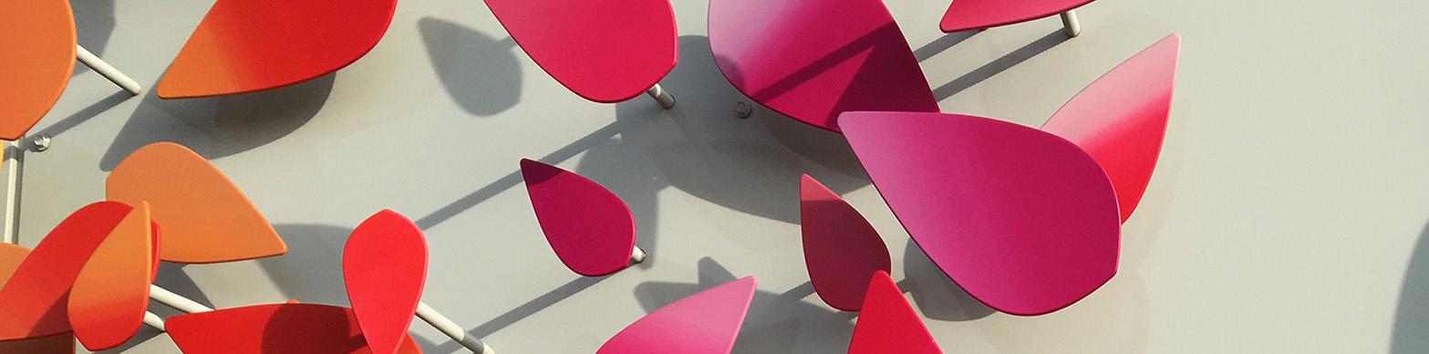 Detail of sculpture petal